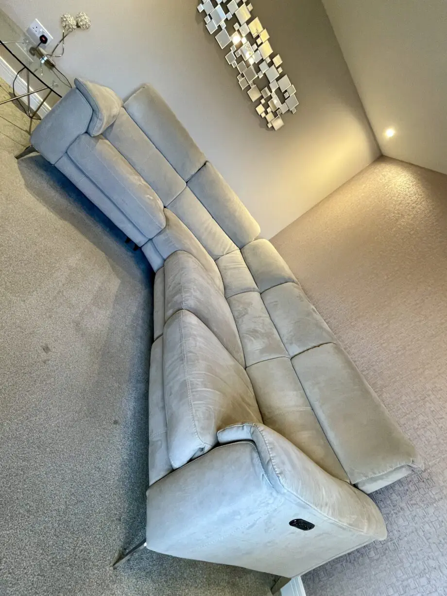 Sofology Illinois light grey 1 seater corner, 2 seater sofa
