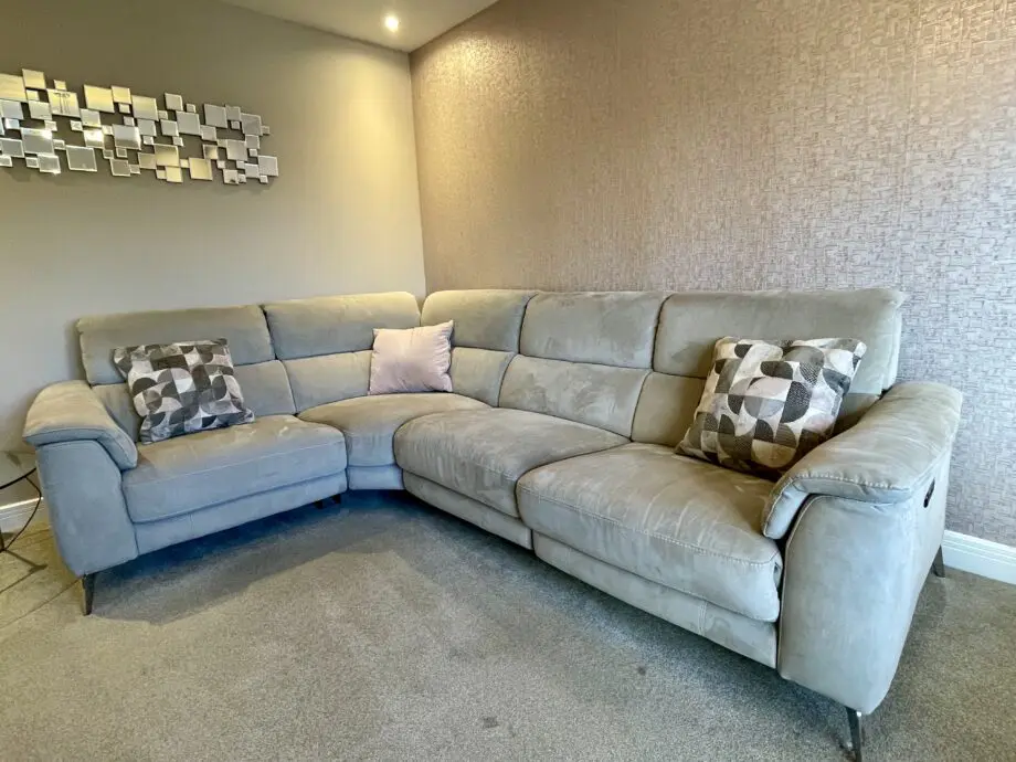 Sofology Illinois light grey 1 seater corner, 2 seater sofa
