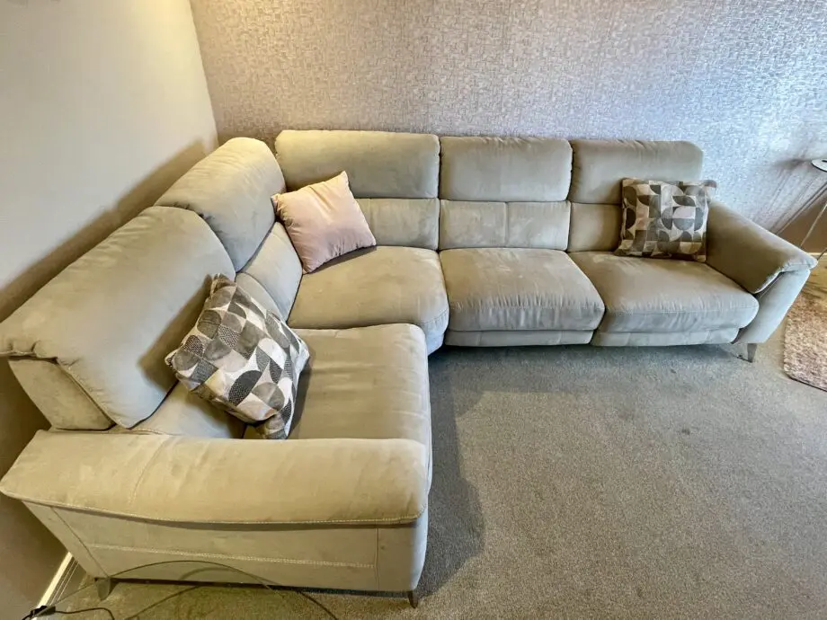 Sofology Illinois light grey 1 seater corner, 2 seater sofa