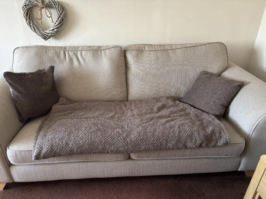 DFS Angelic Oyster 2 and 3 seater with cushions