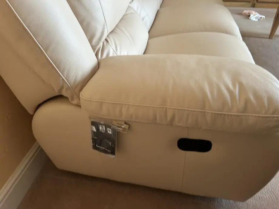 Leather reclining Sedona and arm chair