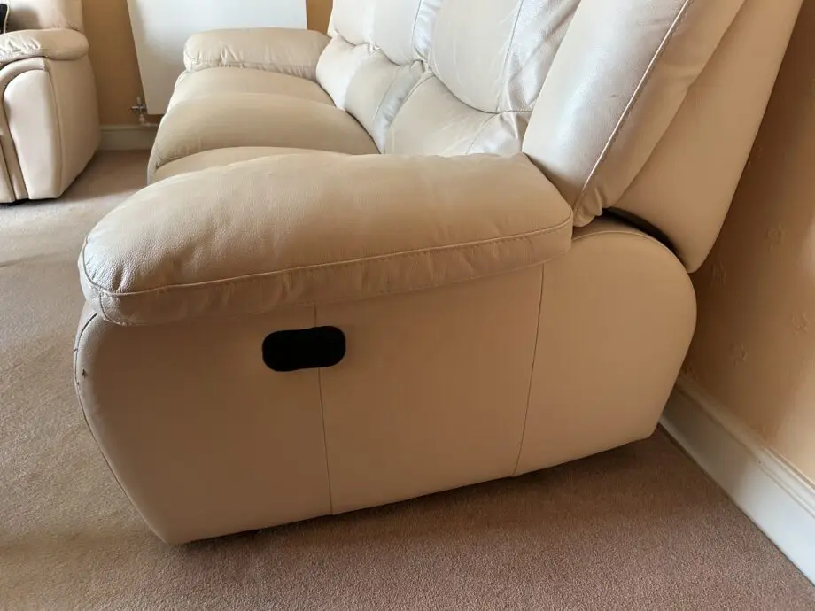 Leather reclining Sedona and arm chair