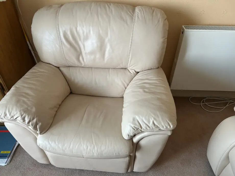 Leather reclining Sedona and arm chair