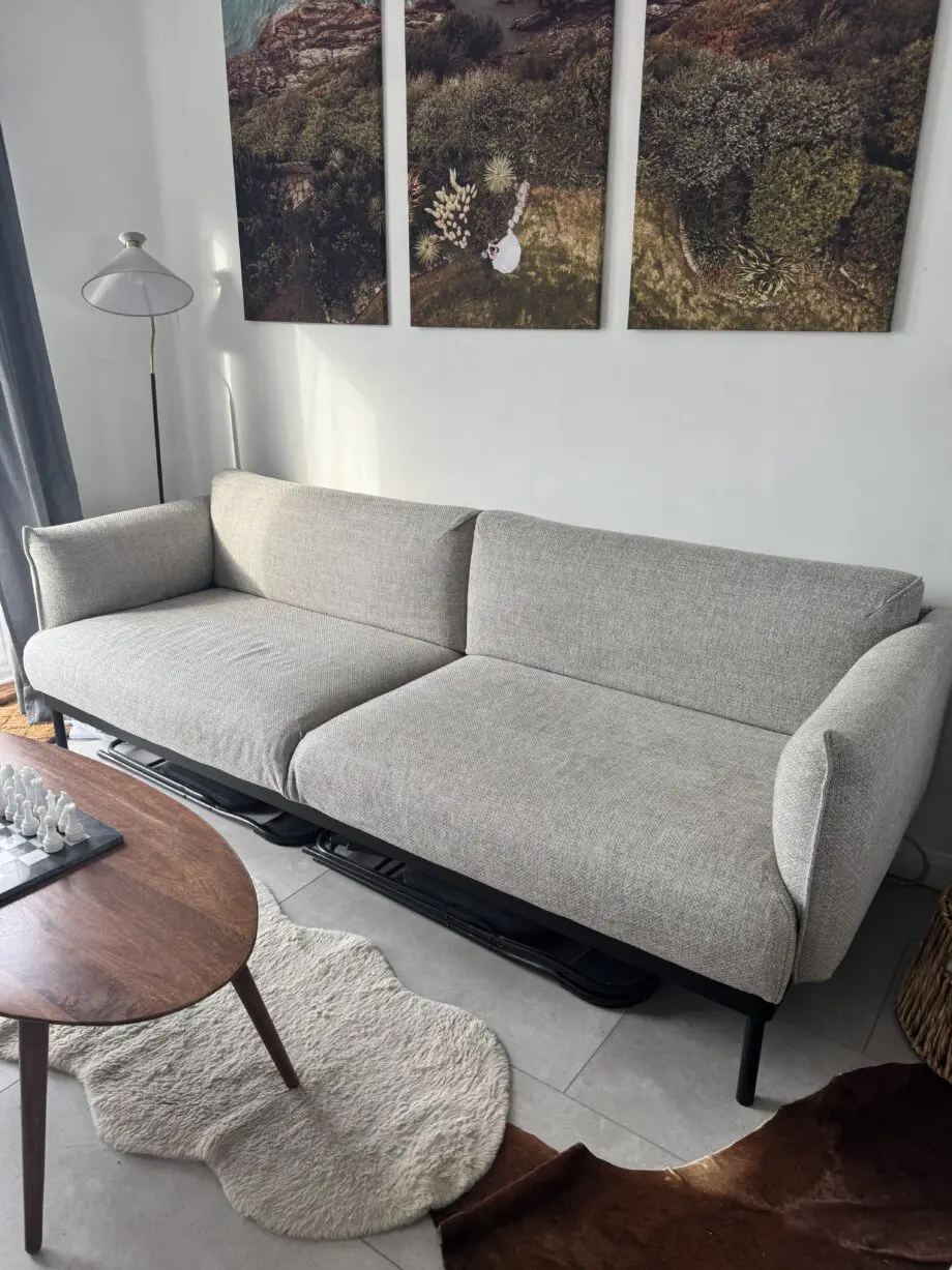 IKEA Light Grey ÄPPLARYD 3 Seater Sofa