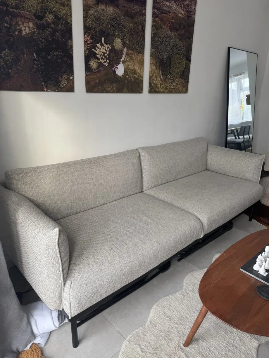 IKEA Light Grey ÄPPLARYD 3 Seater Sofa