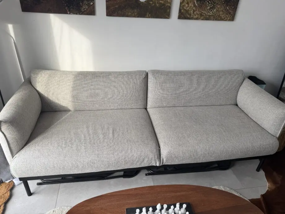 IKEA Light Grey ÄPPLARYD 3 Seater Sofa