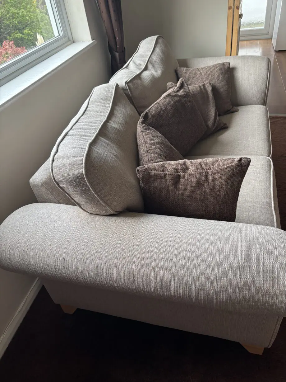 DFS Angelic Oyster 2 and 3 seater with cushions