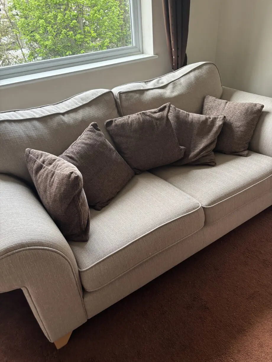 DFS Angelic Oyster 2 and 3 seater with cushions