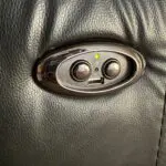 Black Leather Sofa - Electric Recliner & USB Charging