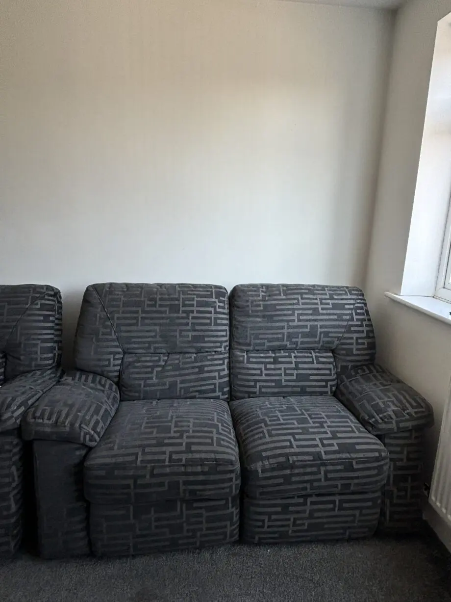 Dfs Dark grey 3 piece recliner