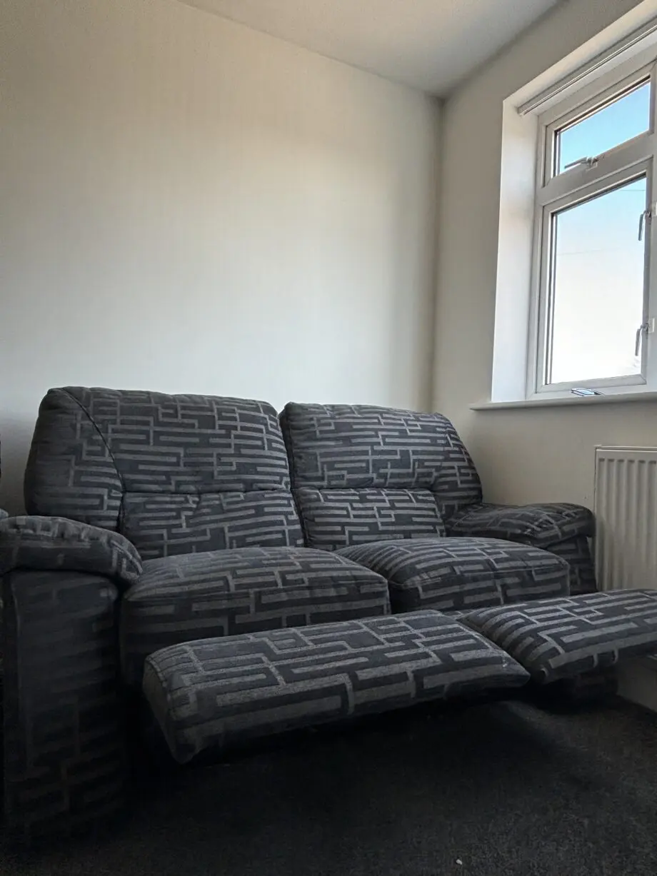 Dfs Dark grey 3 piece recliner