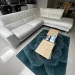 Top quality White Leather Corner Sofa