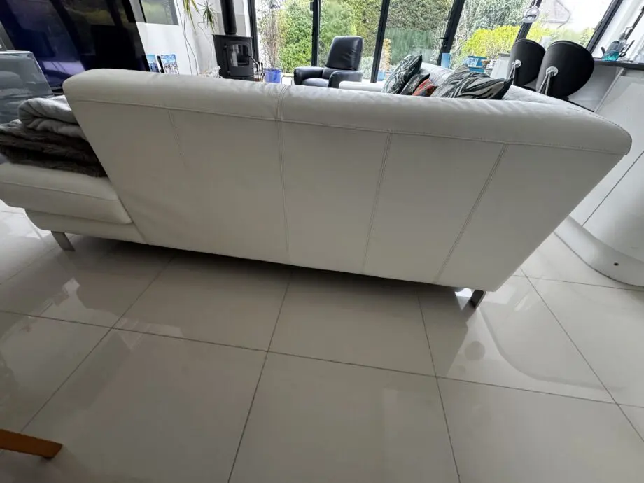 Top quality White Leather Corner Sofa