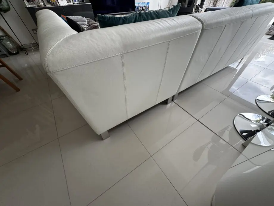 Top quality White Leather Corner Sofa