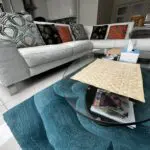 Top quality White Leather Corner Sofa