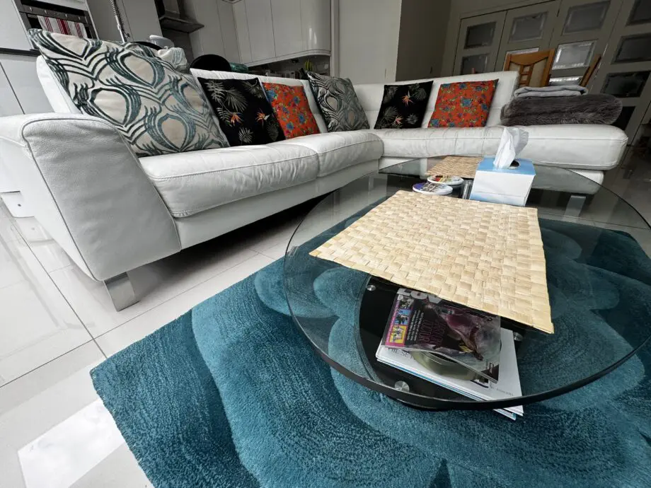 Top quality White Leather Corner Sofa