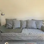 IKEA grey holmsund three seater sofa bed