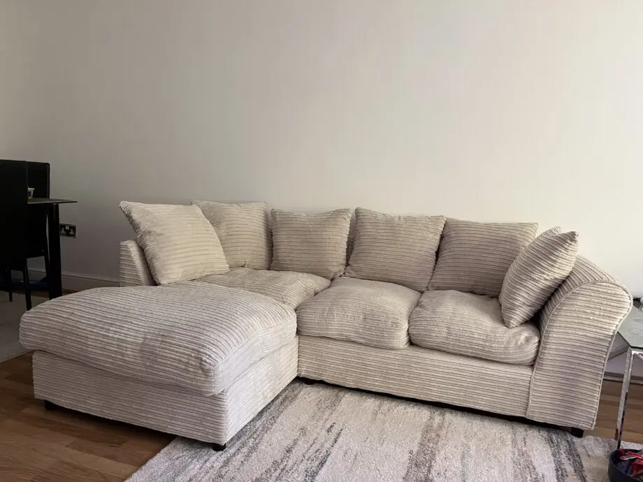 Corner chaise sofa, Argos brand, 6 months old