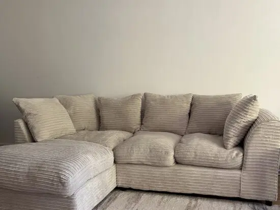 Corner chaise sofa, Argos brand, 6 months old