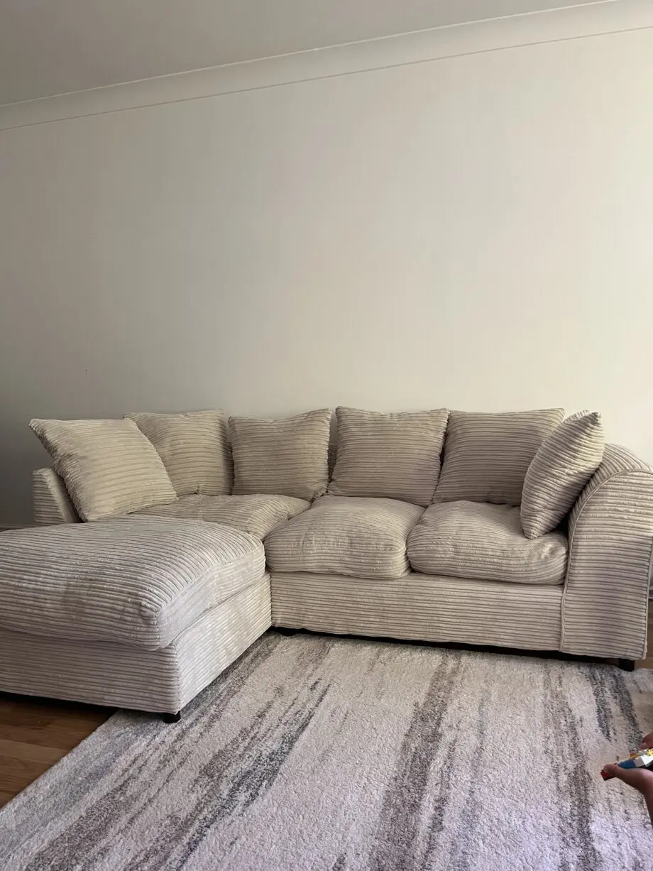 Corner chaise sofa, Argos brand, 6 months old