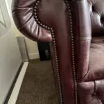 Dark brown Chesterfield sofas, 3 seater & 2 seater