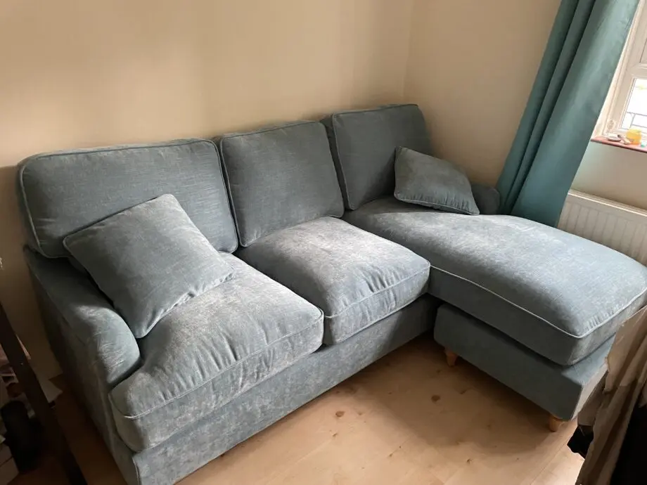Roseland Emerald Arthur Chaise Sofa Right hand