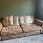 DFS Mossley brown fabric sofa