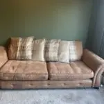 DFS Mossley brown fabric sofa