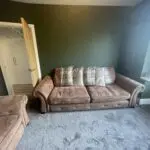 DFS Mossley brown fabric sofa