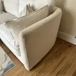 Collins and Haynes Bespoke 4 seat sofa & Large Matching Foot Stool with Storage