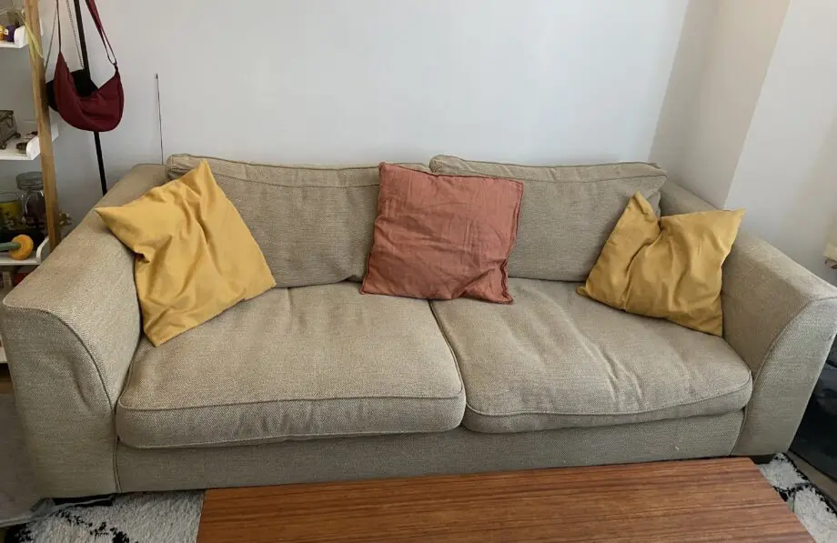 URGENT - Large beige 3-seater sofa