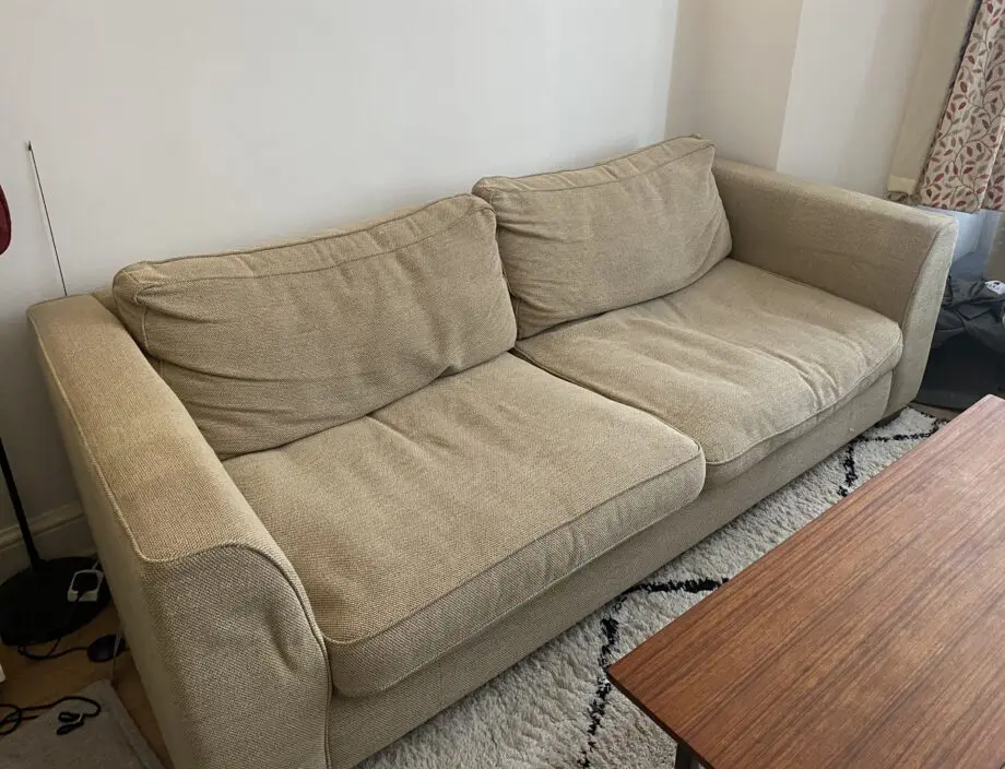 URGENT - Large beige 3-seater sofa