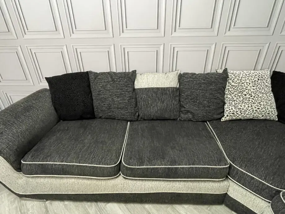Dfs grey corner sofa and large cuddle chair