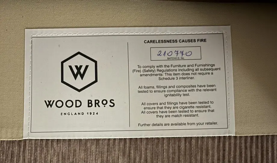 Brand new, Wood Bros ‘ The Watton’ Armchair, retail price £1329