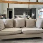 Large Oatmeal fabric sofa