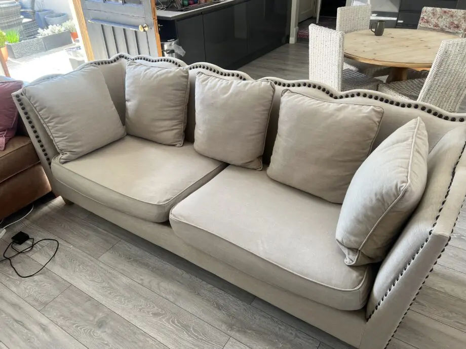 Large Oatmeal fabric sofa