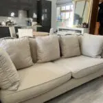 Large Oatmeal fabric sofa