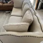 Large Oatmeal fabric sofa