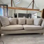Large Oatmeal fabric sofa