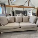 Large Oatmeal fabric sofa