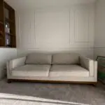 Daals Dipley Oatmeal Fabric 3 Seater Sofa and Ottoman Footstool