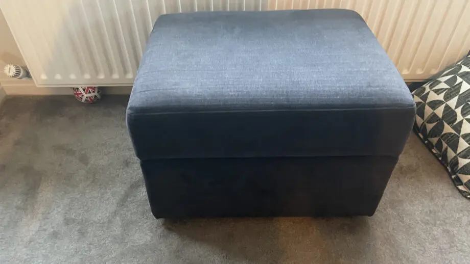 Sofology 3 and 2 seater charcoal sofa with ottoman footstool