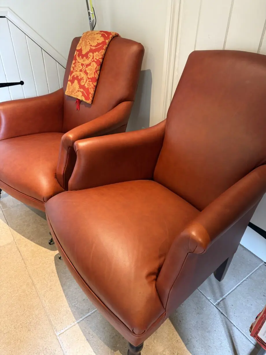 2 x Leather Snape Chairs from Sofas & Stuff