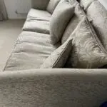 Designer Parker Knoll Burlington, Classic Grand Sofa, Fabric, Biscuit Colour