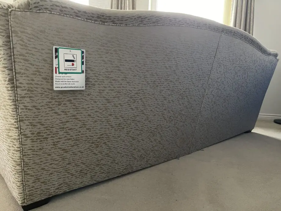 Designer Parker Knoll Burlington, Classic Grand Sofa, Fabric, Biscuit Colour