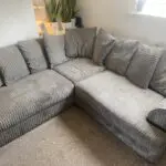Grey corner sofa