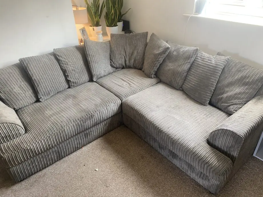 Grey corner sofa