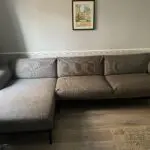 ikea grey corner sofa