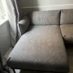 ikea grey corner sofa
