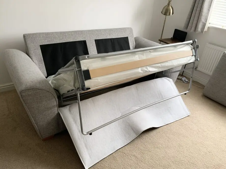 DFS Grey Sophia 3 Seater Deluxe Sofa Bed
